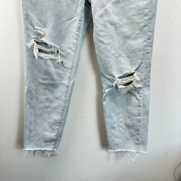 Madewell The Momjean in Harman Wash Raw Hem Light wash 26 - Picture 5 of 16